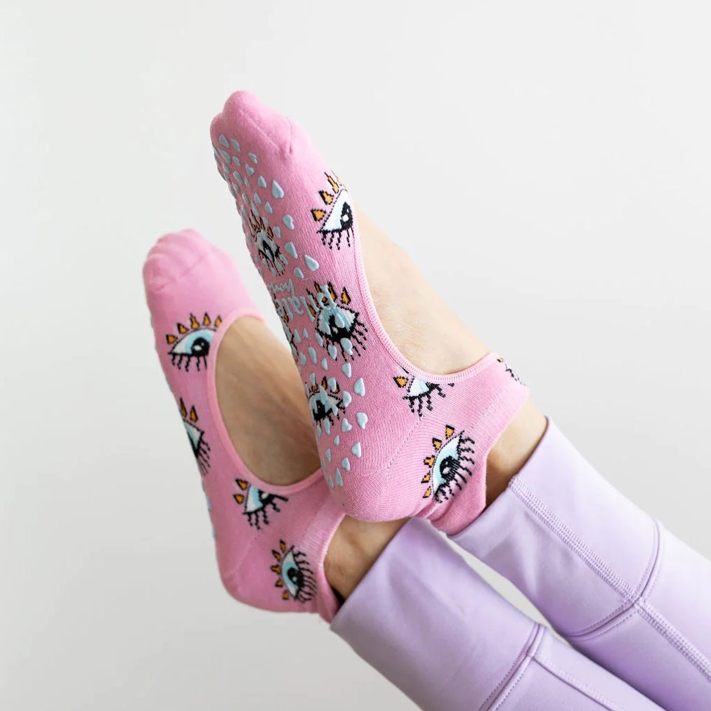 Get A Grip Crew Socks – PilatesHoney