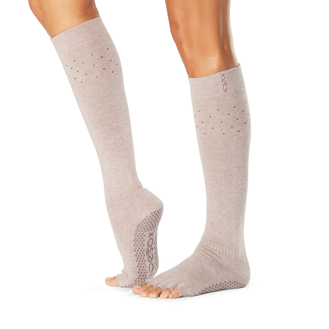 Scrunch Half-Toe Knee high Grip Socks (Barre / Pilates)
