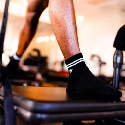 Arebesk Classic Man Grip Socks - Black (Barre / Pilates)