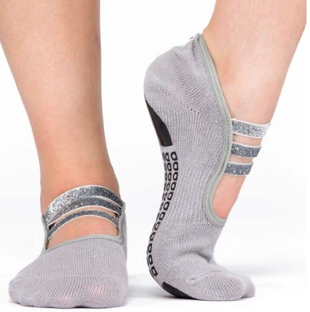 Buy Grippy Cotton Pilates Yoga Socks Non Slip Grip Ballet Exercise Workout  Gym Sock Online