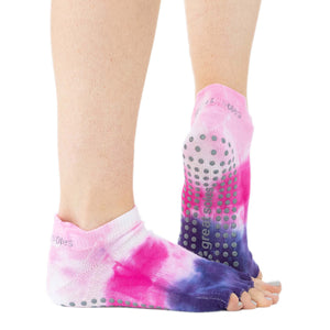 Great Soles Women's Ombre Dyed Grip Socks for Pilates, Yoga, and Barre