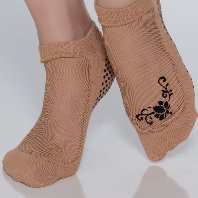 Buy SHASHI Mesh Socks for Women – Mesh Top Non Slip Socks – Nude