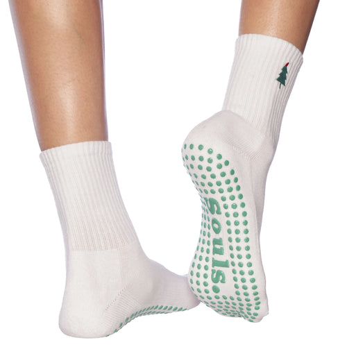 souls LA crew grip socks holiday tree