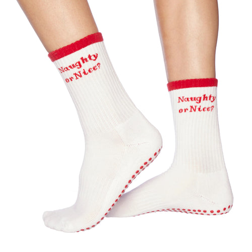 souls LA crew naughty or nice grip socks