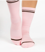 Varsity Crew Grip Socks - (Barre/Pilates)