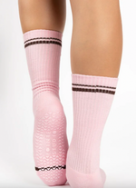 Varsity Crew Grip Socks - (Barre/Pilates)