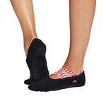 toesox elle full toe candy cane lane grip socks