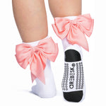 Arebesk Anna Pink Bow Grip Socks