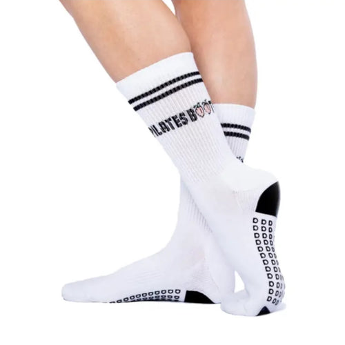 Arebesk Crew Pilates Booty Grip Socks 3