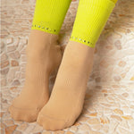 Arebesk Disco Crew Lime Grip Sock 3