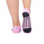 arebesk sparkle pink grip socks