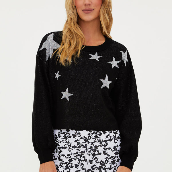 beach riot Ava sweater silver stars