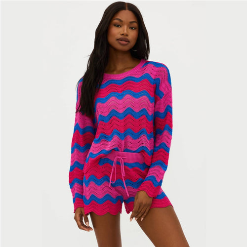 Beach Riot Beach Sweater Orchid Wave 1