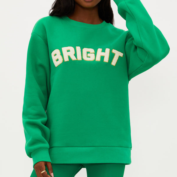 beach riot bright dawn sweatshirt jelly bean green