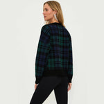 beach riot joey sweater wintergreen plaid