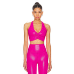 Beach Riot Mindy Crop Radiant Rose