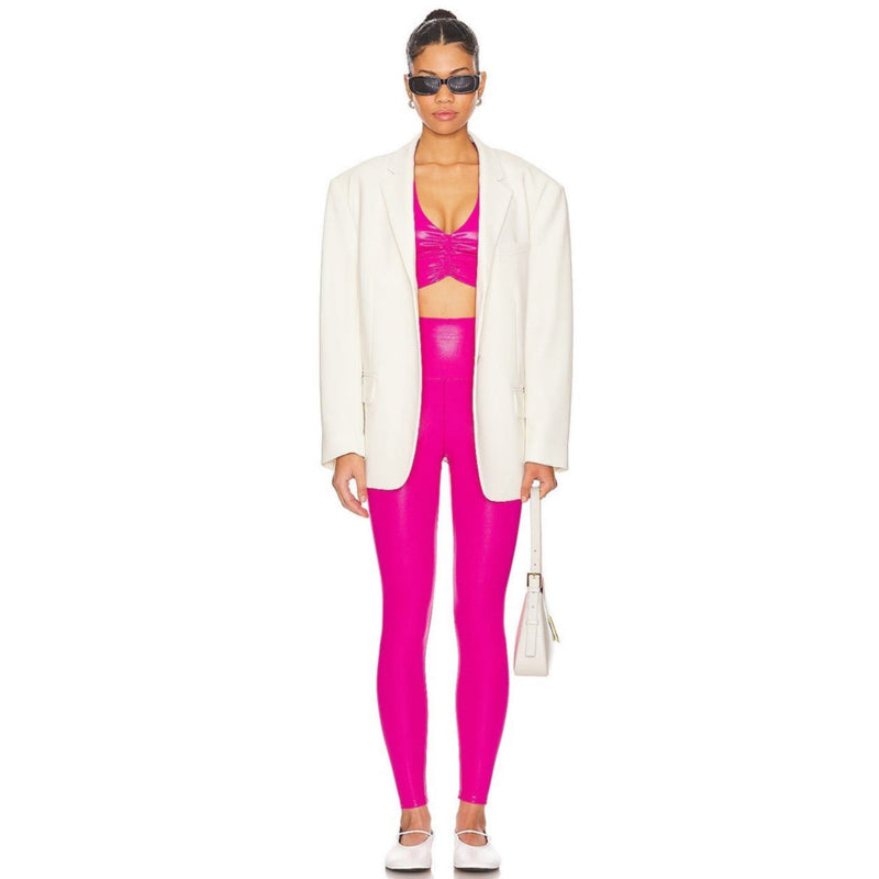 Beach Riot Mindy Crop Radiant Rose