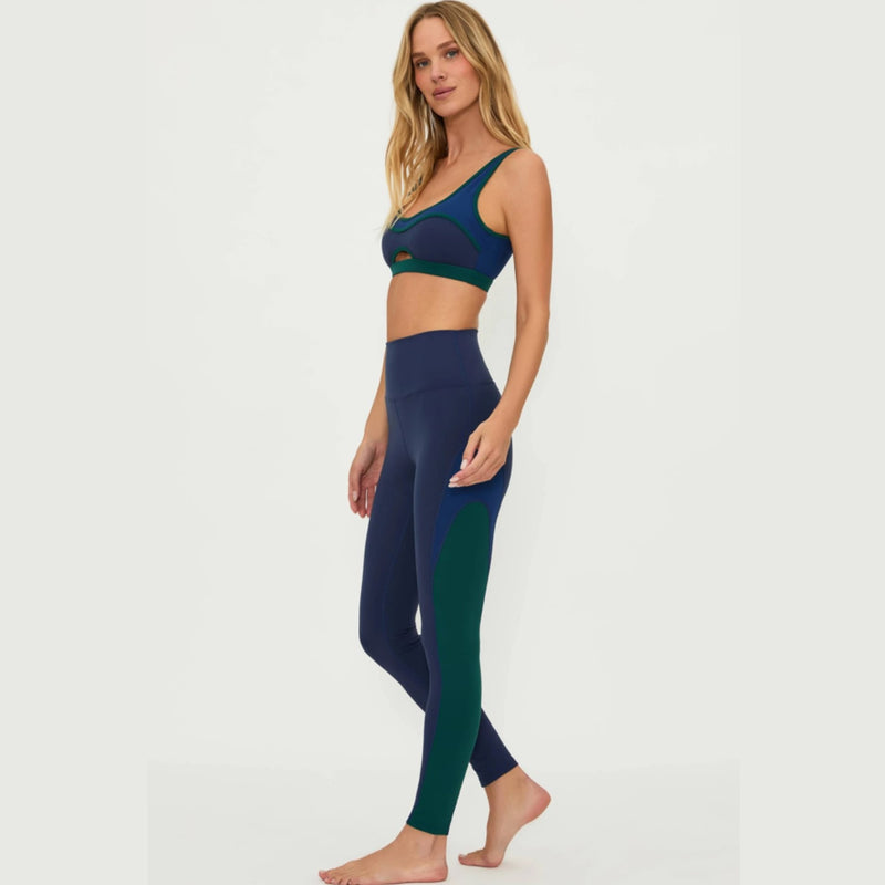 Beach Riot Pamila Legging 7/8 Wintergreen Colorblock 7