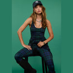 beach riot yara top wintergreen plaid