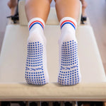 Cheeky Winx Grippy Crew Red White And Blue Socks 4