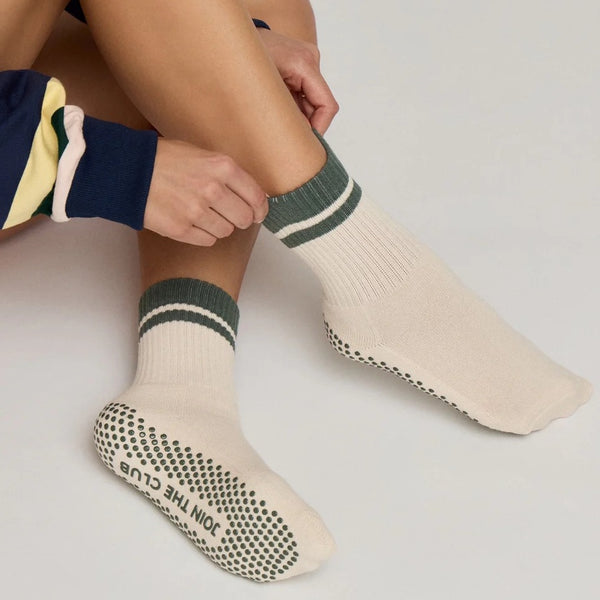 Club Martyn crew grip socks khaki