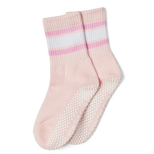 Club Martyn retro blush grip socks