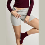 Club Martyn Scallop Edge Crew Maroon Grip Socks  3