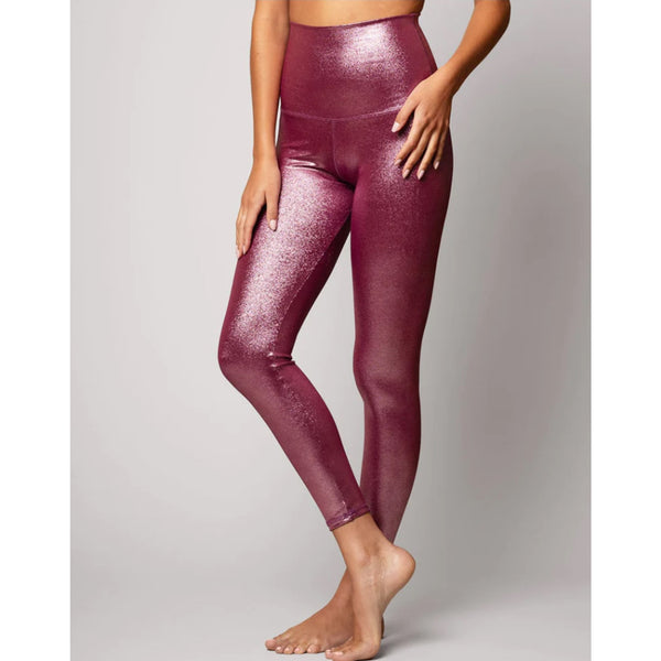 Emily hsu pink shimmer leggings