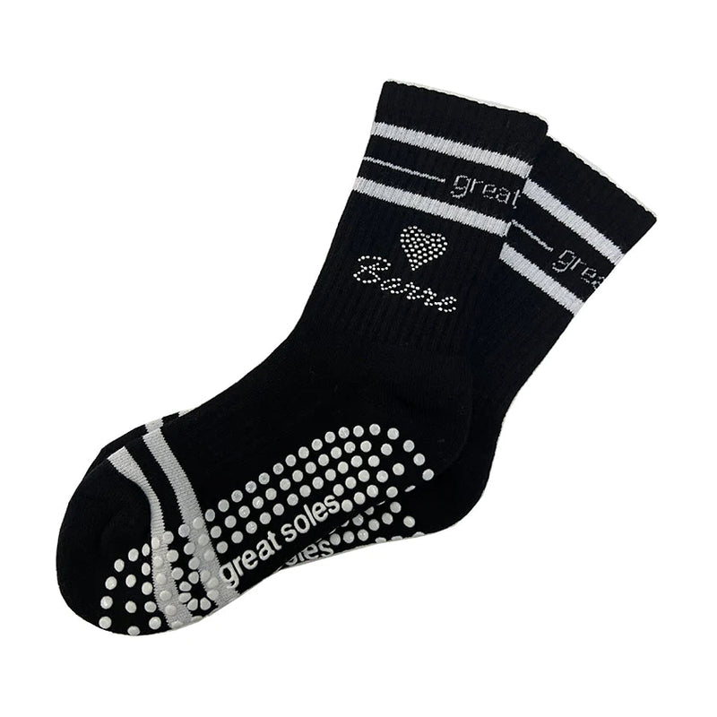 Rise Sports Cross Grip Socks Black︱ Crafted for Christian