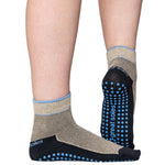 Great Soles Bailey Short Crew Grip Sock Blue/Black