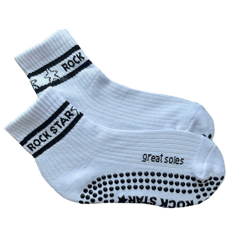 great soles greer rock star crew grip socks