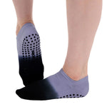 Tab Back Lilac Black Ombre Grip Socks