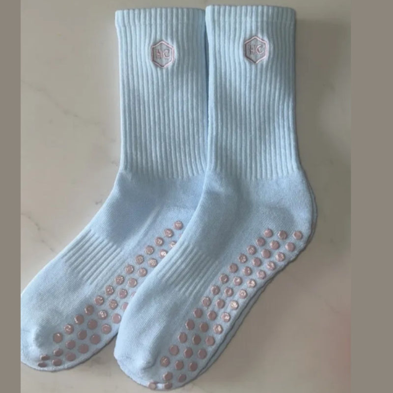 Honey Core Crew Grip Socks Baby Blue/Pink