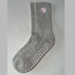 Honey Core Crew Grip Socks Grey/Pink