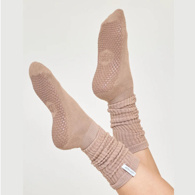 lucky honey scrunchie sock grip cocoa