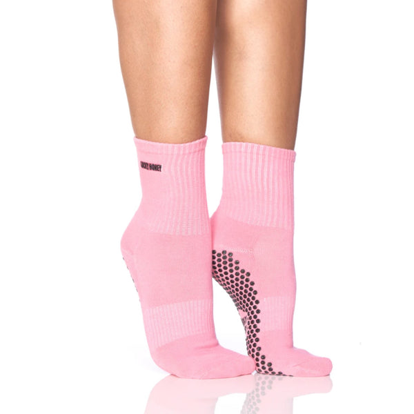 lucky honey the core sock bubblegum grip sock