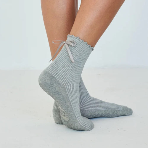 Lucky Honey Juliet Grip Socks Grey