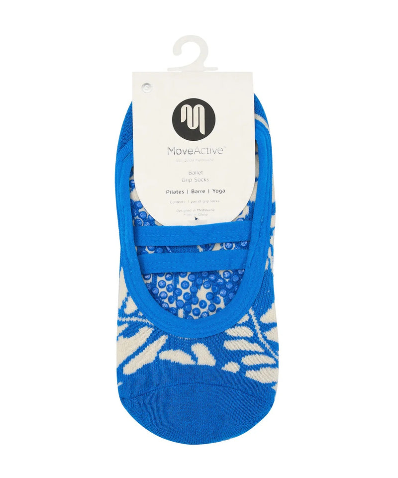 Move Active Ballet Grip Socks Azure Canvas 3