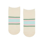 MoveActive Classic Low Rise Fleur Stripes Grips Socks 1