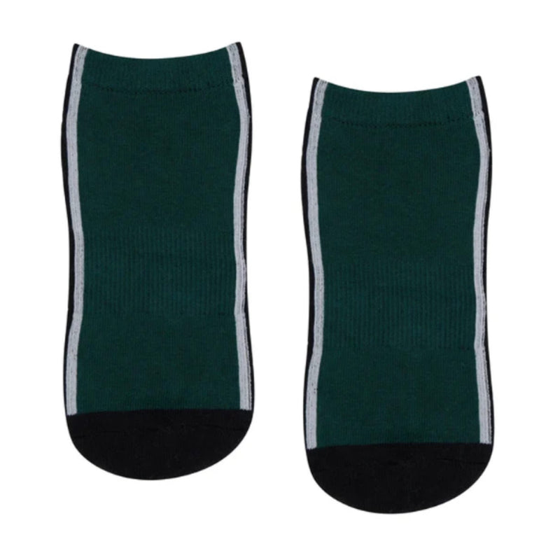 Move Active Classic Low Rise Grip Socks Fluid Green & Black