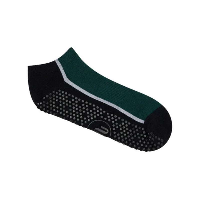 Move Active Classic Low Rise Grip Socks Fluid Green & Black