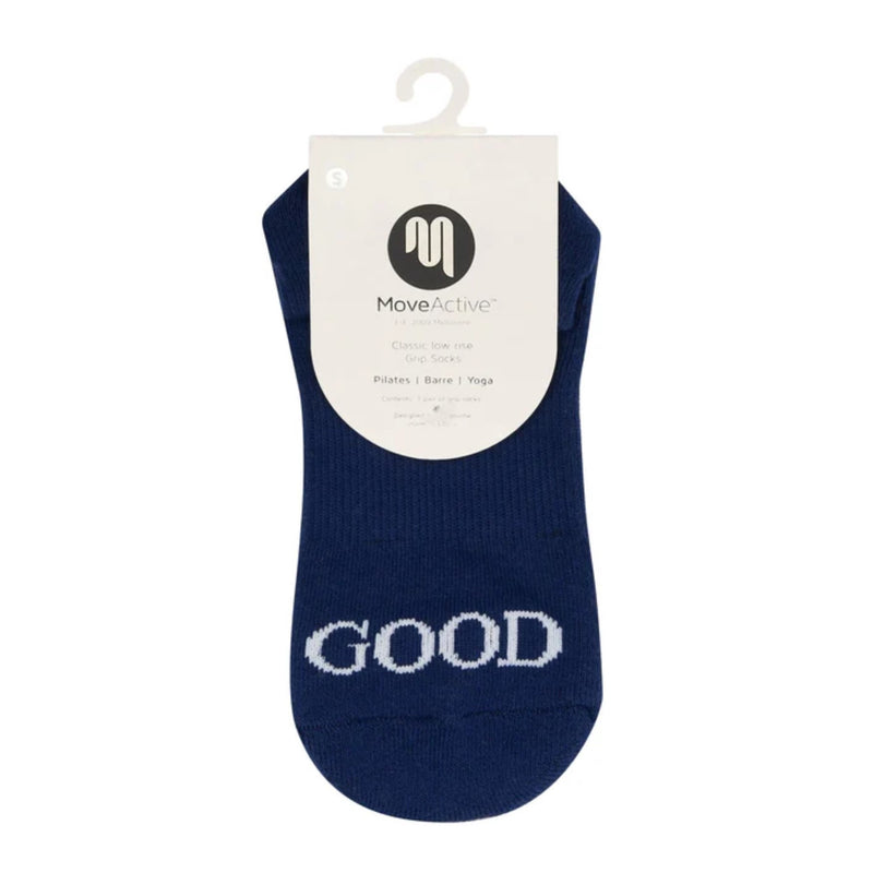 Move Active Classic Low Rise Grip Socks Good Day Navy