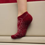 Move Active Classic Low Rise Rose Garden Grip Socks 2