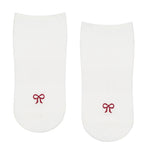 Classic Low Rise Grip Socks - Whimsy Bow (Barre / Pilates)