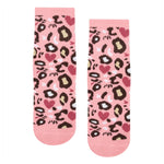 move active crew cheetah heart grip socks