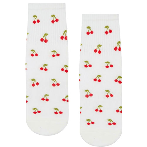 Move Active Crew Cherry Pop Grip Socks 1