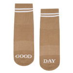 Move Active Crew Grip Socks Good Day Beige