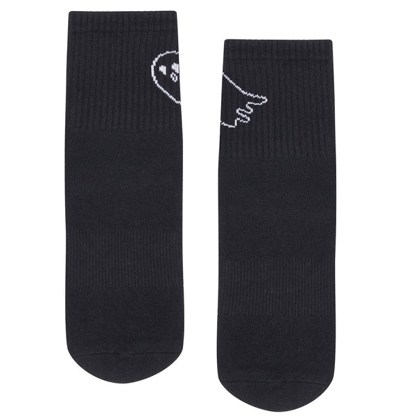 move active crew grip sock ghost black