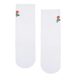 Move Active Crew Vintage Rose White Grip Socks 4