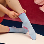 move active crew nonslip vintage baby blue grip socks